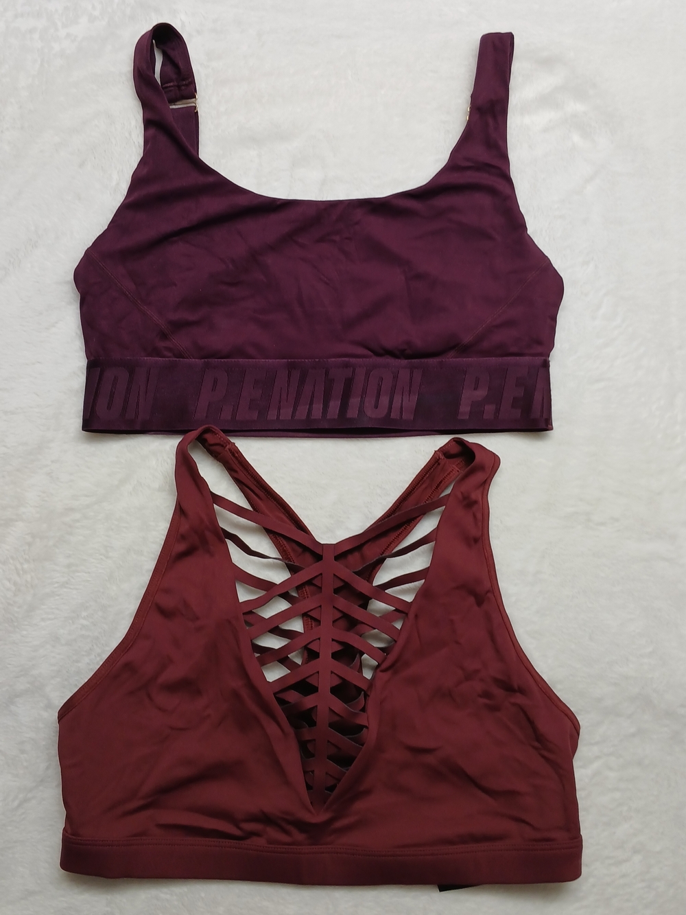 Victoria's Secret Purple Sports Bra Medium and P.E Nation